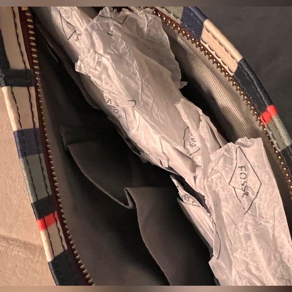 NEW!!! Fossil striped shoulder bag - Picture 3 of 4